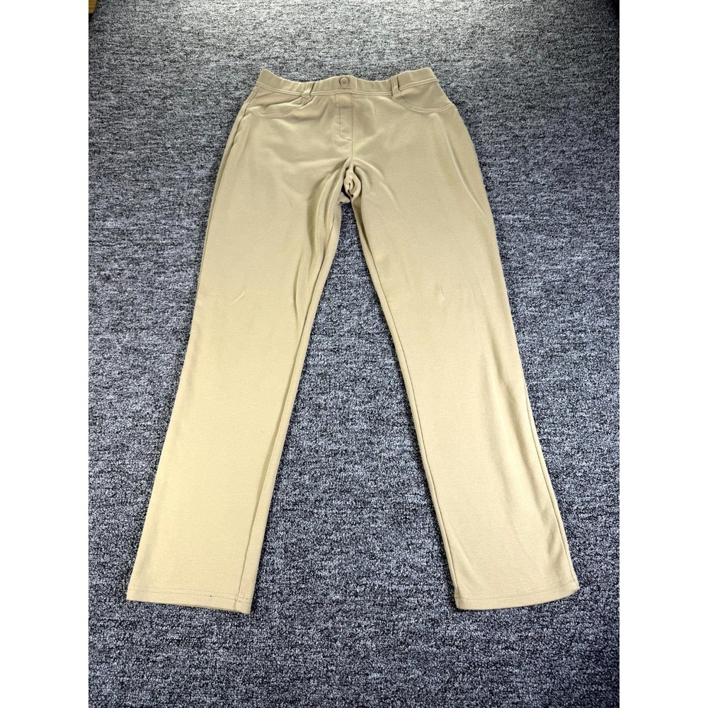 Izod Approved Schoolwear Pants Girls 20.5 Plus Tan Khaki Stretch Straight Leg
